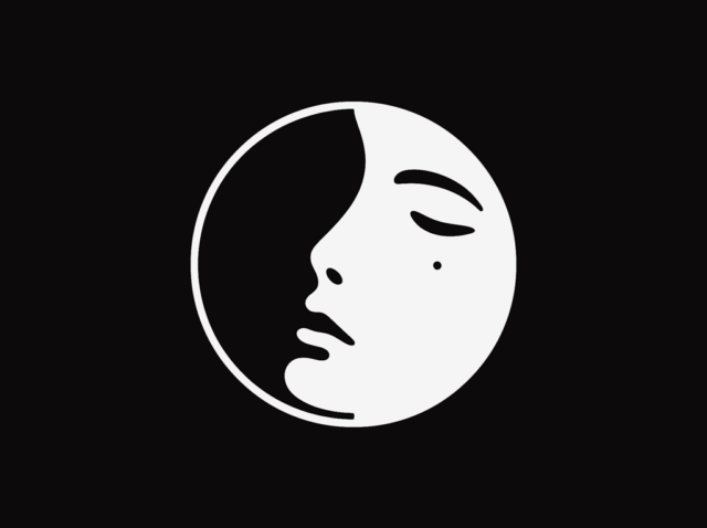 moon with face